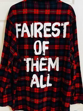 Disney Snow White Flannel Shirt with 'FAIREST OF THEM ALL' Print